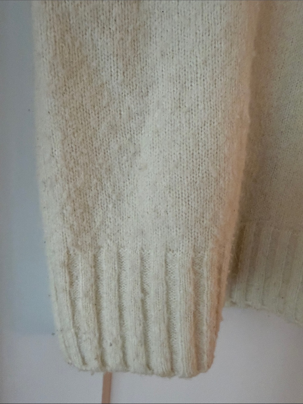 Helmut Lang Cream Crewneck Sweater - Soft Knit - Picture 4 of 6